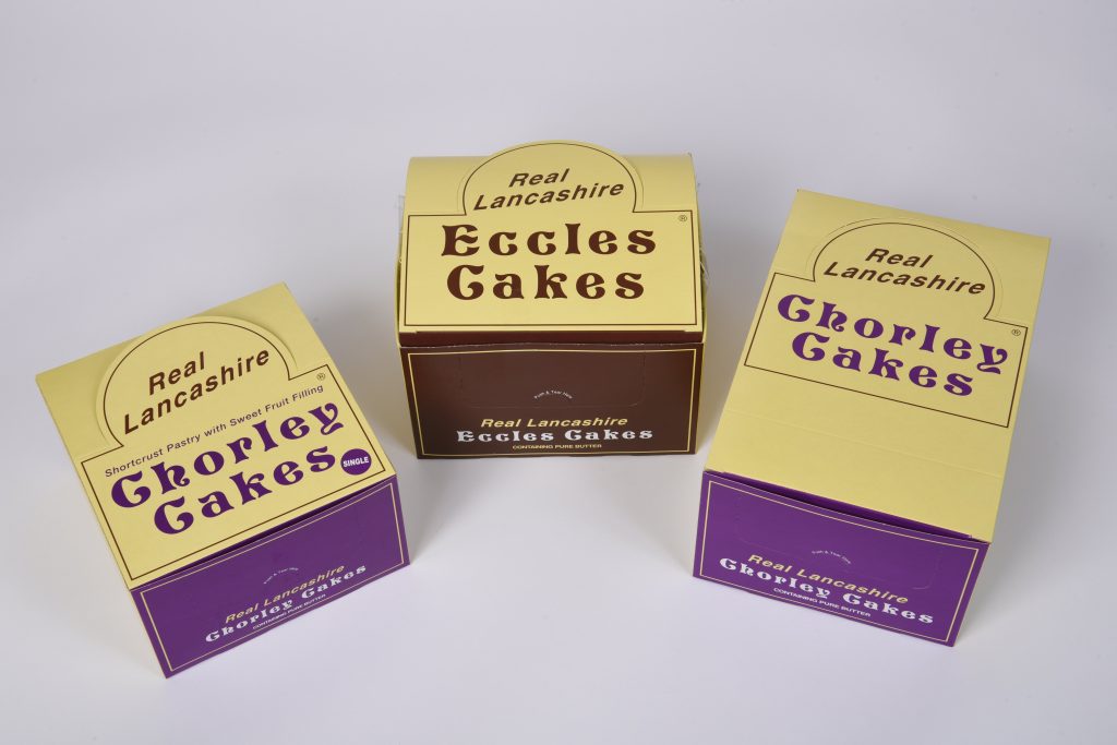 Real Lancashire Chorley Cakes – Range Display Boxes, closed